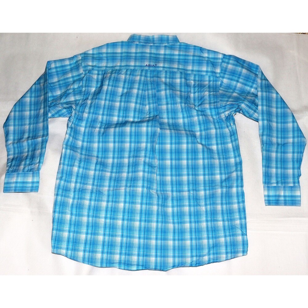 Ariat Pro Series Lyle Classic Men's Long Sleeve Button Down Shirt Size Large - Picture 6 of 16